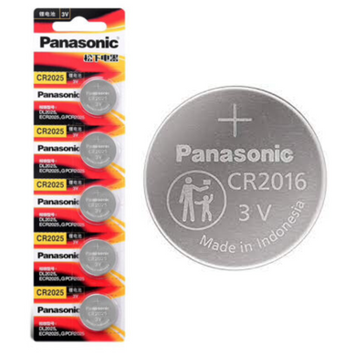 [CR2016][5PC Pack] Panasonic 3V Lithium Battery Coin Cell Button Battery - Polar Tech Australia