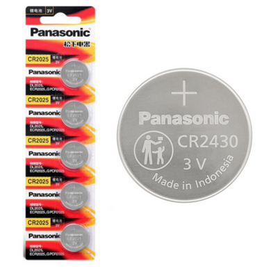 [CR2430][5PC Pack] Panasonic 3V Lithium Battery Coin Cell Button Battery - Polar Tech Australia