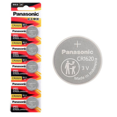 [CR1620][5PC Pack] Panasonic 3V Lithium Battery Coin Cell Button Battery - Polar Tech Australia