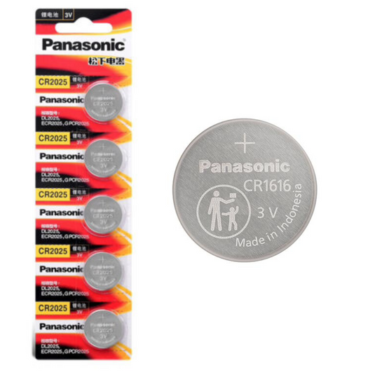 [CR1616][5PC Pack] Panasonic 3V Lithium Battery Coin Cell Button Battery - Polar Tech Australia