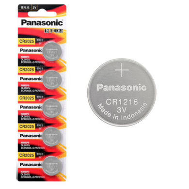 [CR1216][5PC Pack] Panasonic 3V Lithium Battery Coin Cell Button Battery - Polar Tech Australia