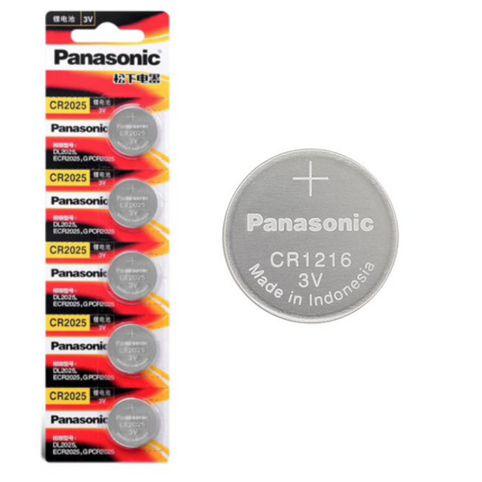 [CR1216][5PC Pack] Panasonic 3V Lithium Battery Coin Cell Button Battery - Polar Tech Australia