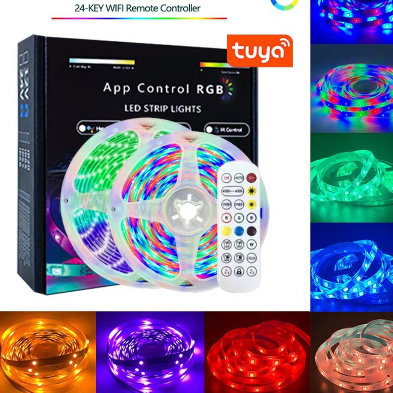 Load image into Gallery viewer, [TUYA Smart Home] IP65 Indoor Outdoor Waterproof Smart Remote Control RGB LED Light Strip Music/Game/Movie Synchronization - Polar Tech Australia
