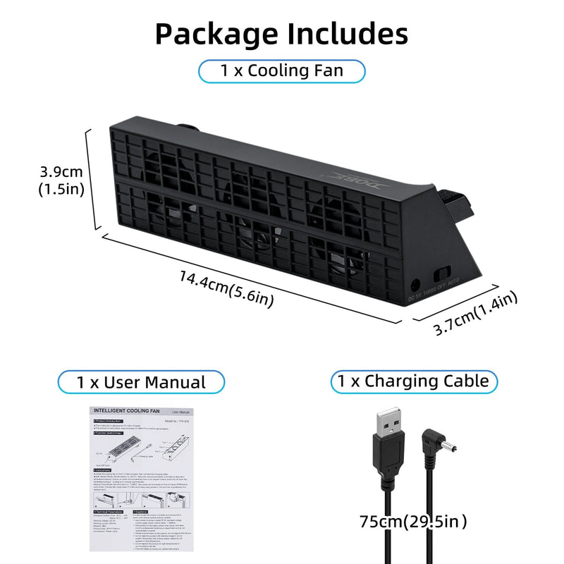 Chargez l&#39;image dans la visionneuse de la galerie, PS4 Slim Gaming Console Intelligent Cooling Fan - Polar Tech Australia
