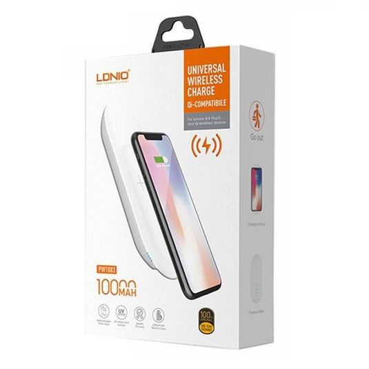 [PW1003] LDNIO 10000mAh QI Wireless Charging Power Bank Portable Charger - Polar Tech Australia