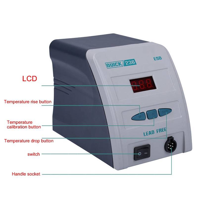Load image into Gallery viewer, QUICK 236 Anti-static Intellgent Lead Free Soldering Station - Polar Tech Australia
