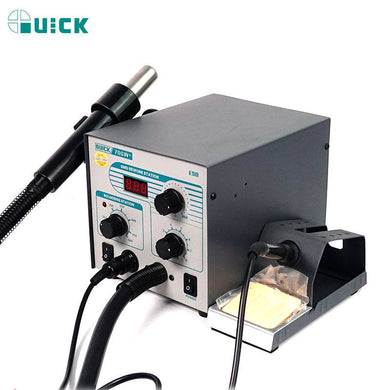 [706W+] QUICK 570W High Power 2 in 1 Soldering & Heating Hot Air Gun SMD Rework Station Soldering Station - Polar Tech Australia
