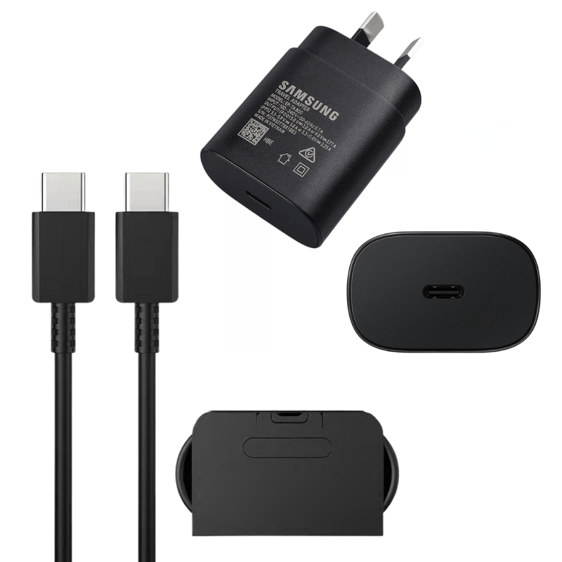 Load image into Gallery viewer, Samsung 25W Fast PD Type-C USB-C Port Wall Charger Travel Power Adapter With Cable- (AU Plug) - Polar Tech Australia
