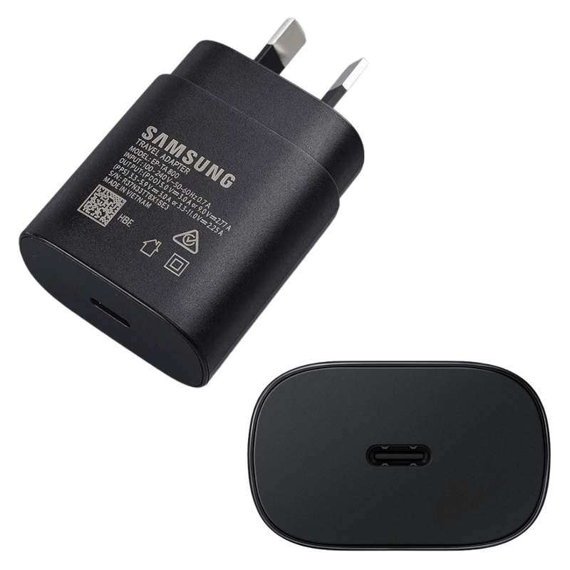 Load image into Gallery viewer, Samsung 25W Fast PD Type-C USB-C Port Wall Charger Travel Power Adapter With Cable- (AU Plug) - Polar Tech Australia
