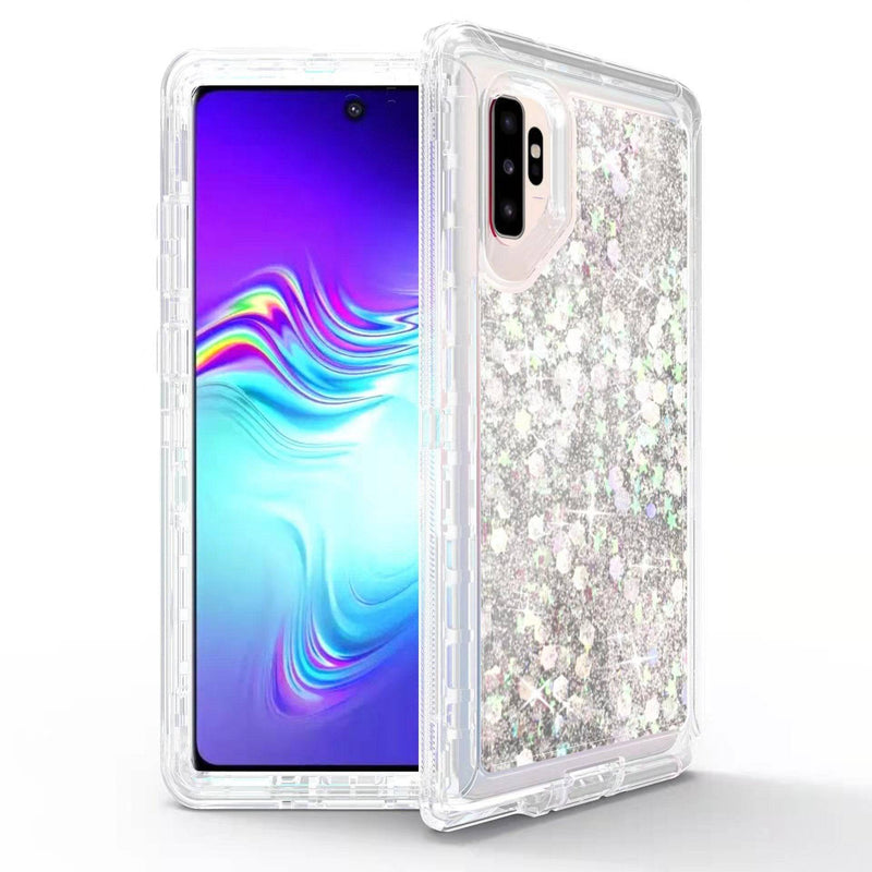 Chargez l&#39;image dans la visionneuse de la galerie, Samsung Galaxy Note 10 / Note 10 Plus Glitter Clear Transparent Liquid Sand Watering Case - Polar Tech Australia
