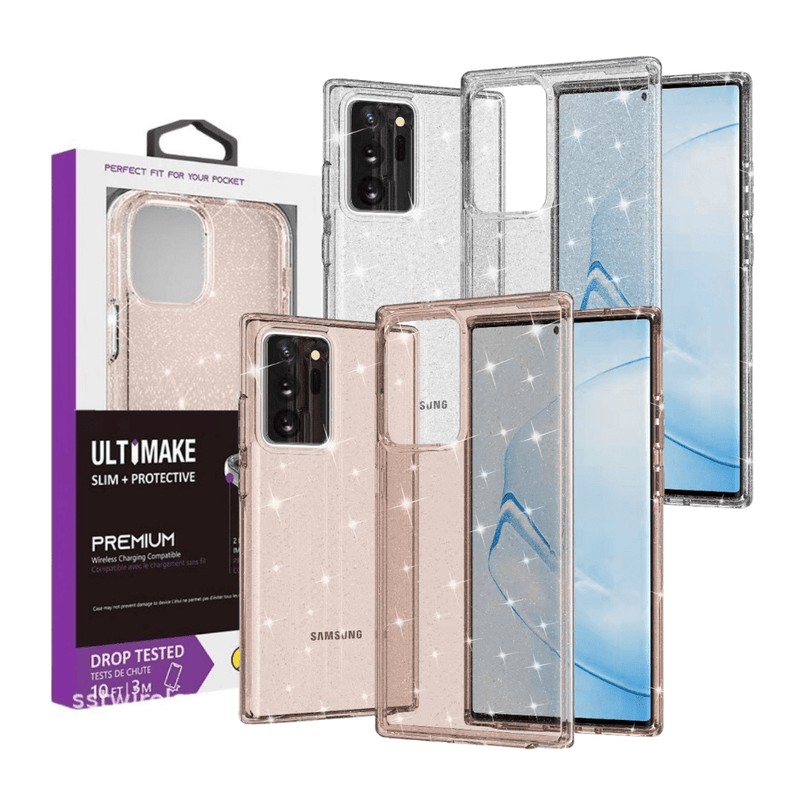 Cargue la imagen en el visor de la galería, Samsung Galaxy Note 20 / Note 20 Ultra Ultimake Glitter Star Flash Clear Transparent Case - Polar Tech Australia
