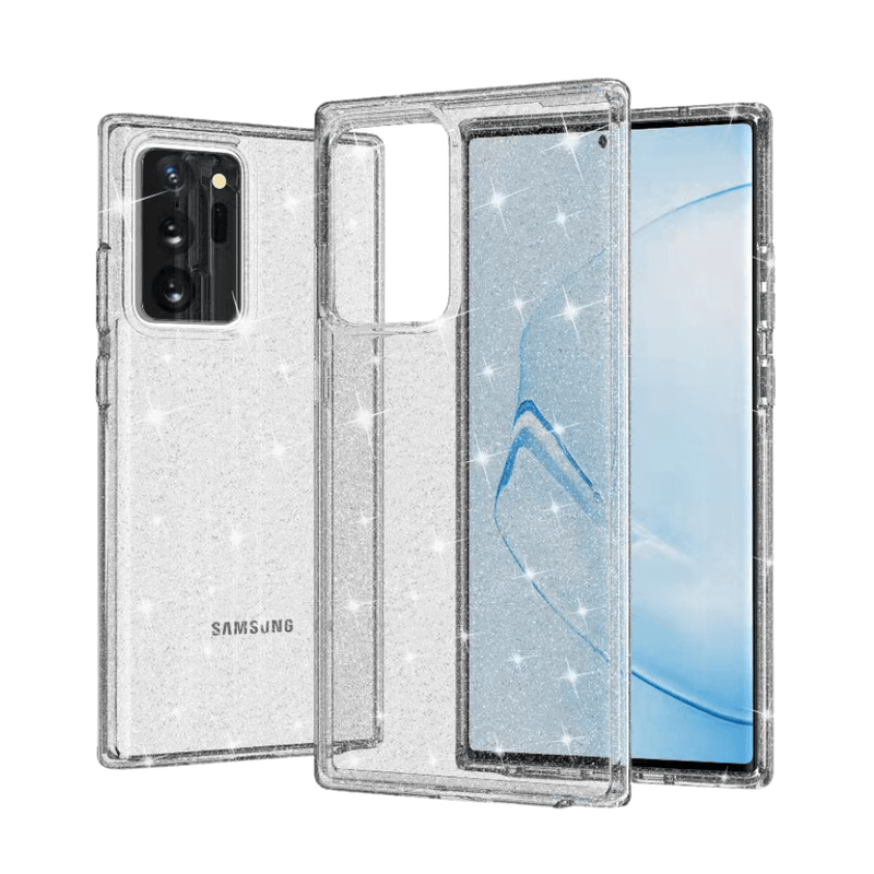 Cargue la imagen en el visor de la galería, Samsung Galaxy Note 20 / Note 20 Ultra Ultimake Glitter Star Flash Clear Transparent Case - Polar Tech Australia
