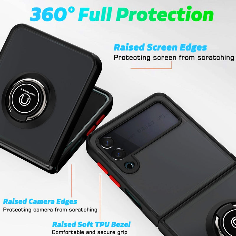 Cargue la imagen en el visor de la galería, Samsung Galaxy Z Flip 4 5G (SM-F721) Magnet Ring Holder Case - Polar Tech Australia
