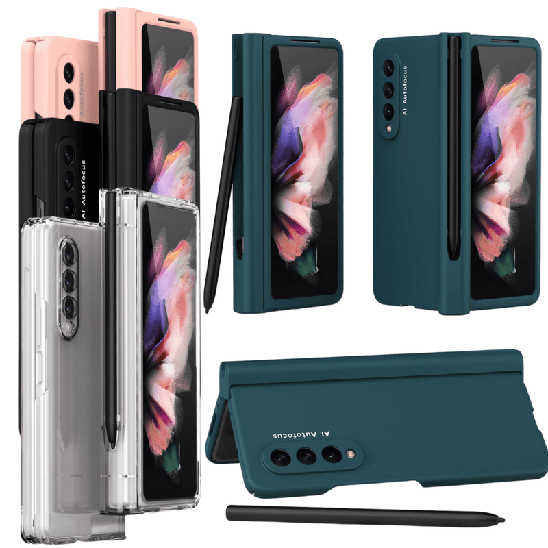 Cargue la imagen en el visor de la galería, Samsung Galaxy Z Fold 3 5G (SM-F926) 360 Degree Full Covered Protection Transparent Hard Shell Case (Built-In Glass Protector) - Polar Tech Australia
