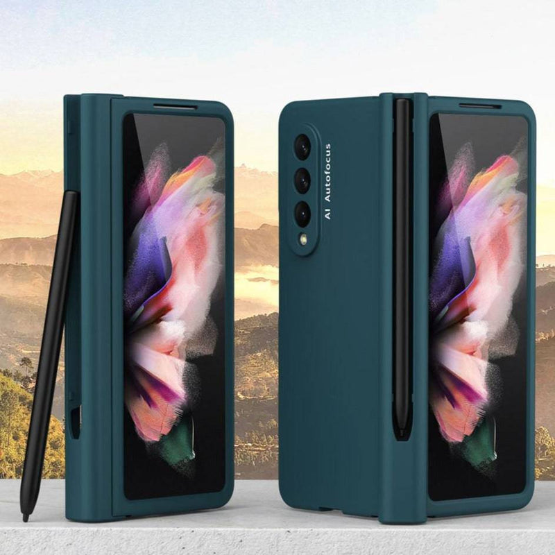 Cargue la imagen en el visor de la galería, Samsung Galaxy Z Fold 3 5G (SM-F926) 360 Degree Full Covered Protection Transparent Hard Shell Case (Built-In Glass Protector) - Polar Tech Australia
