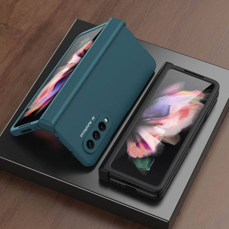 Cargue la imagen en el visor de la galería, Samsung Galaxy Z Fold 3 5G (SM-F926) 360 Degree Full Covered Protection Transparent Hard Shell Case (Built-In Glass Protector) - Polar Tech Australia
