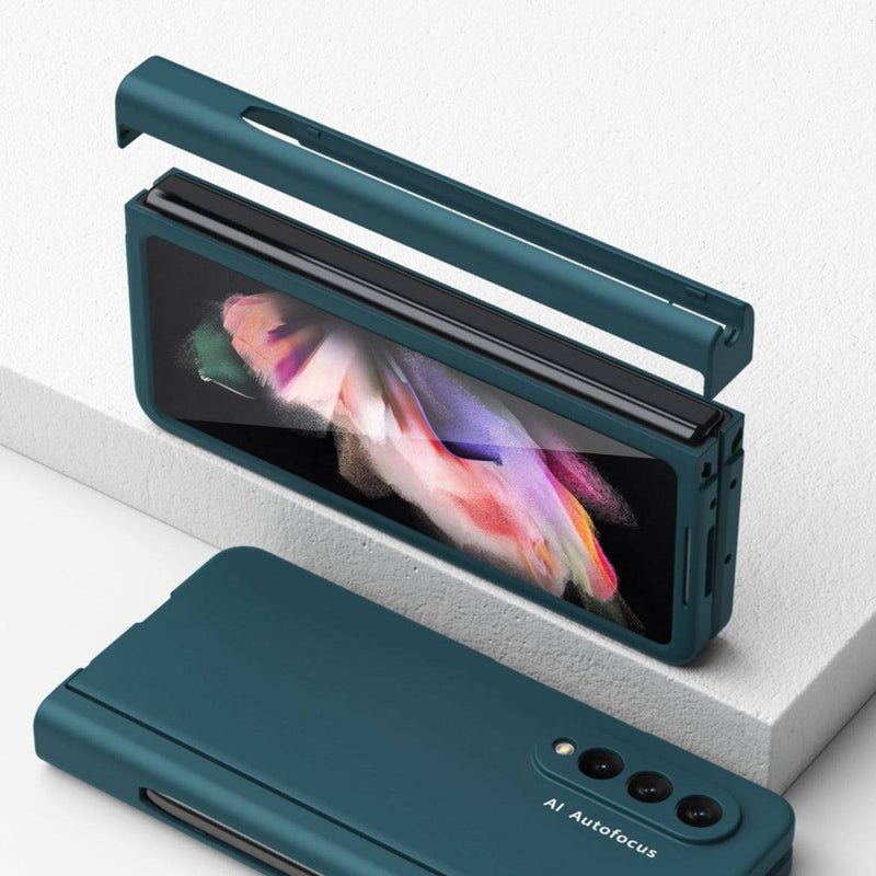 Cargue la imagen en el visor de la galería, Samsung Galaxy Z Fold 3 5G (SM-F926) 360 Degree Full Covered Protection Transparent Hard Shell Case (Built-In Glass Protector) - Polar Tech Australia
