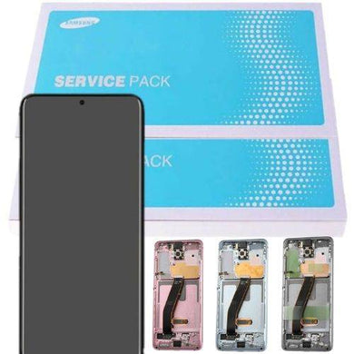 [Samsung Service Pack] Samsung Galaxy S20 Plus (SM-G985/G986) LCD Touch Digitizer Screen Assembly With Frame - Polar Tech Australia