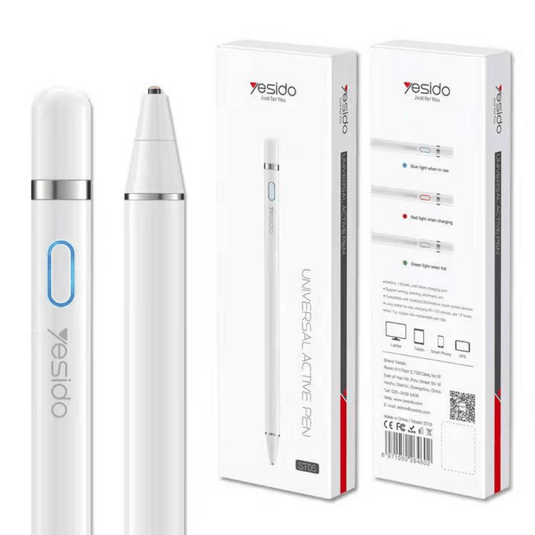 Yesido Active Capacitive Touch Screen Capacitive Stylus Pen Apple Pencil Style (ST-05) - Polar Tech Australia